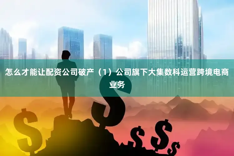 怎么才能让配资公司破产（1）公司旗下大集数科运营跨境电商业务